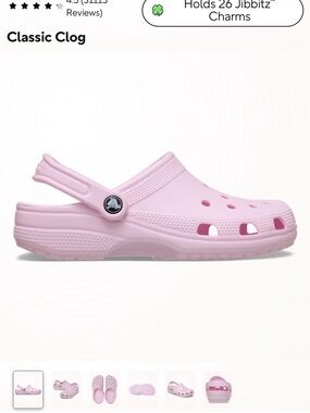 CROCS Classic Clog in Light Pink